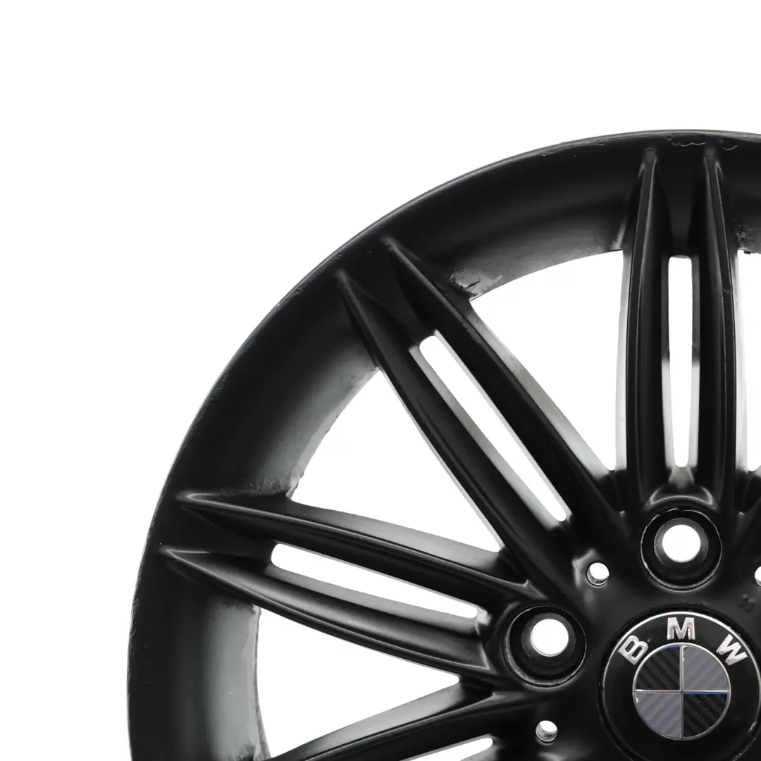 BMW E81 E82 E87 E88 Rear Black Wheel Alloy Rim 17" 7,5J ET:47 M Double Spoke 207 - SKU 8036938-10 - Part number 8036938