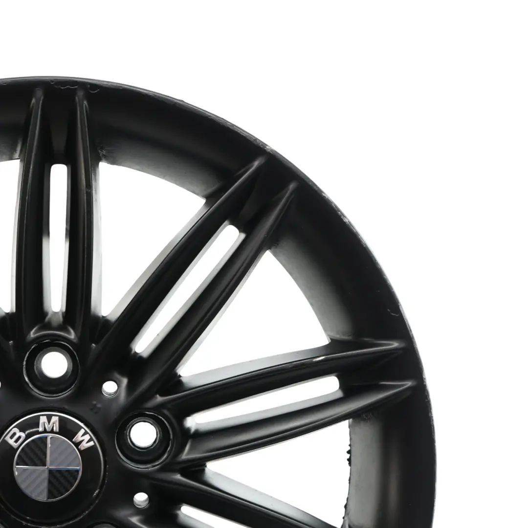 BMW E81 E82 E87 E88 Rear Black Wheel Alloy Rim 17" 7,5J ET:47 M Double Spoke 207 - SKU 8036938-10 - Part number 8036938