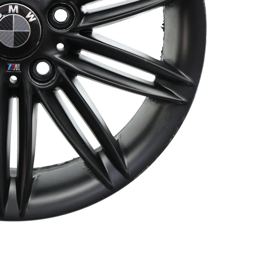 BMW E81 E82 E87 E88 Rear Black Wheel Alloy Rim 17" 7,5J ET:47 M Double Spoke 207 - SKU 8036938-10 - Part number 8036938