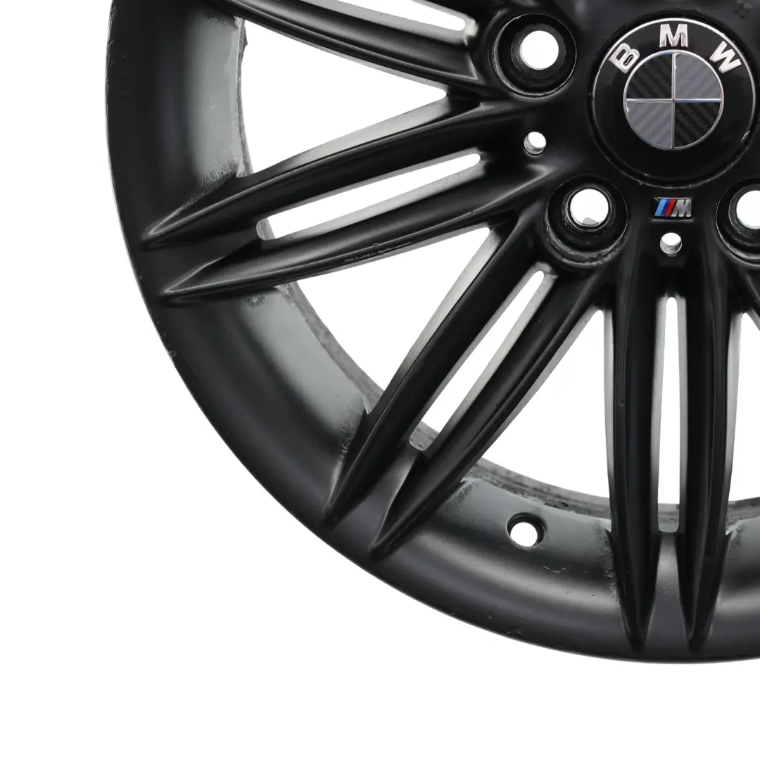 BMW E81 E82 E87 E88 Rear Black Wheel Alloy Rim 17" 7,5J ET:47 M Double Spoke 207 - SKU 8036938-10 - Part number 8036938