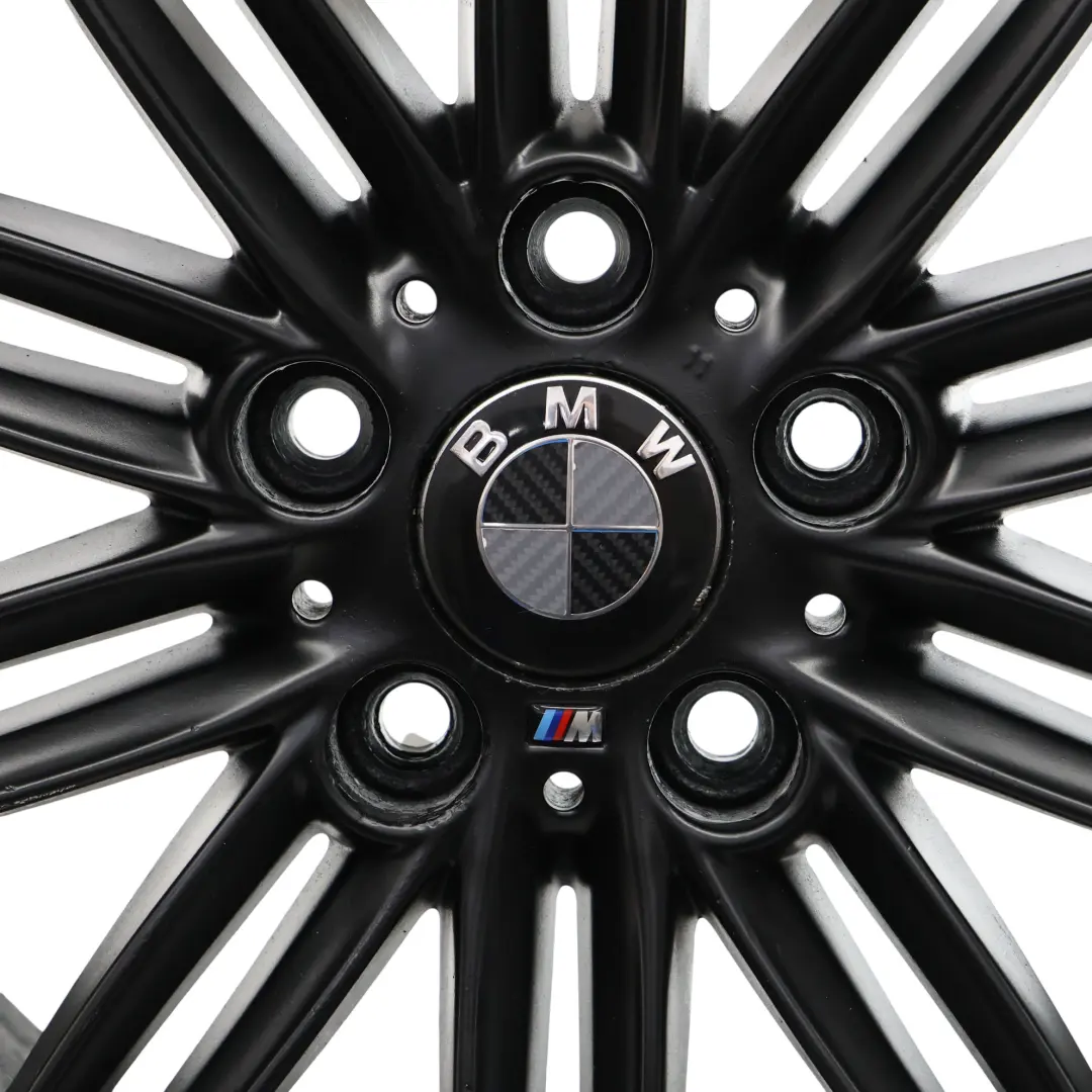 BMW E81 E82 E87 E88 Rear Black Wheel Alloy Rim 17" 7,5J ET:47 M Double Spoke 207 - SKU 8036938-10 - Part number 8036938