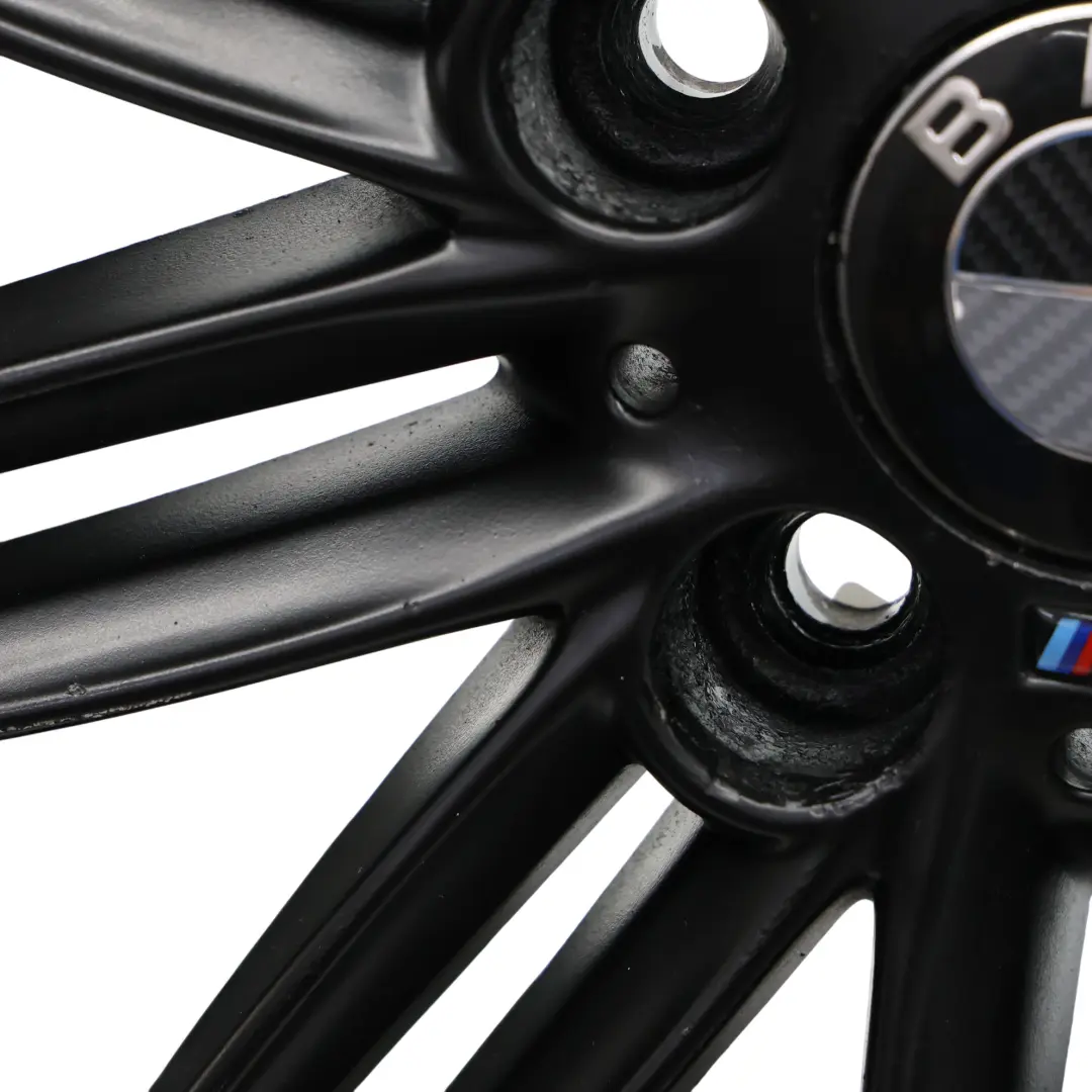 BMW E81 E82 E87 E88 Rear Black Wheel Alloy Rim 17" 7,5J ET:47 M Double Spoke 207 - SKU 8036938-10 - Part number 8036938