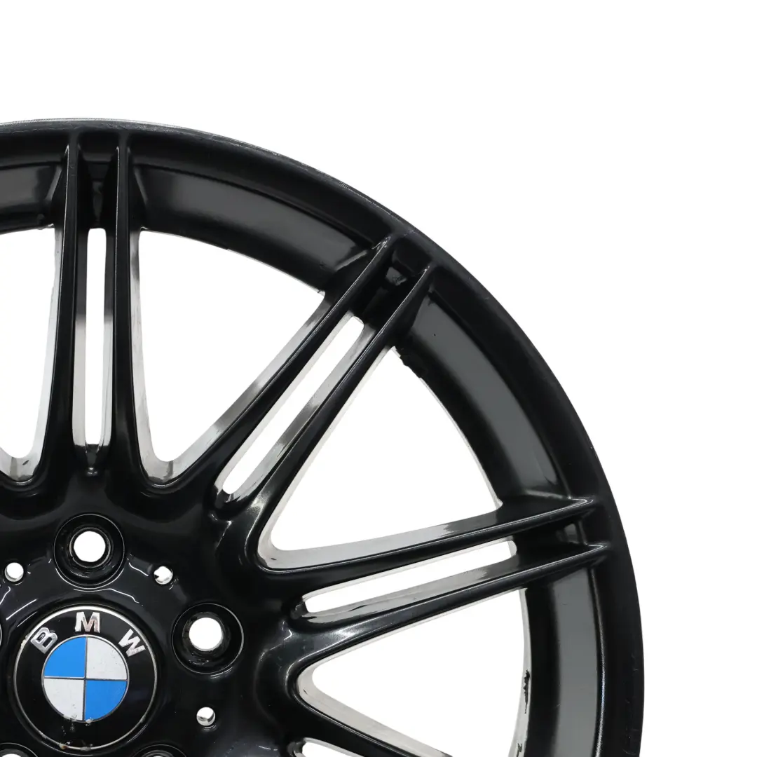 BMW E90 E91 Vorne Schwarz Alu Felge Alufelge 19" M Doppelspeiche 225 8J ET:37 - SKU 8037141-1 - Teilenummer 8037141