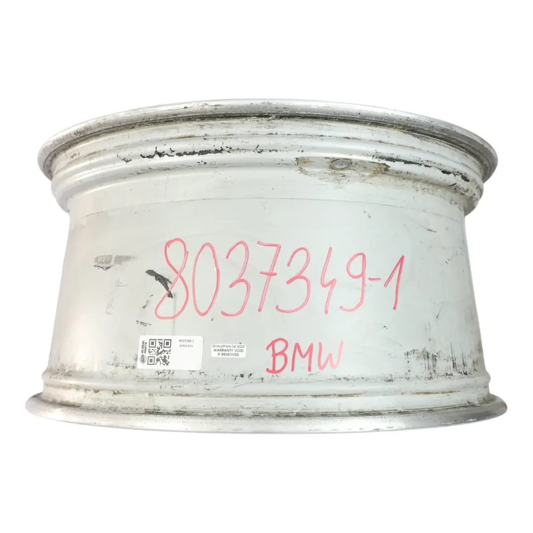 Front Wheel Alloy Rim 20" M V-spoke 227 10J ET:40 to BMW X5 E70 Silver with Part number 8037349 BMW X5 E70 Silver Front Wheel Alloy Rim 20" M V-spoke 227 10J ET:40 - SKU 8037349-1 - Part number 8037349