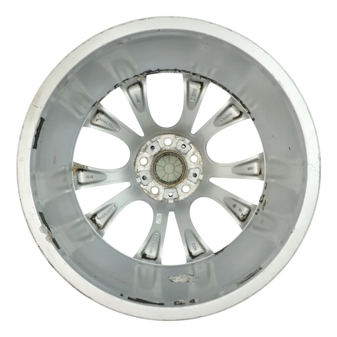Front Wheel Alloy Rim 20" M V-spoke 227 10J ET:40 to BMW X5 E70 Silver with Part number 8037349 BMW X5 E70 Silver Front Wheel Alloy Rim 20" M V-spoke 227 10J ET:40 - SKU 8037349-1 - Part number 8037349