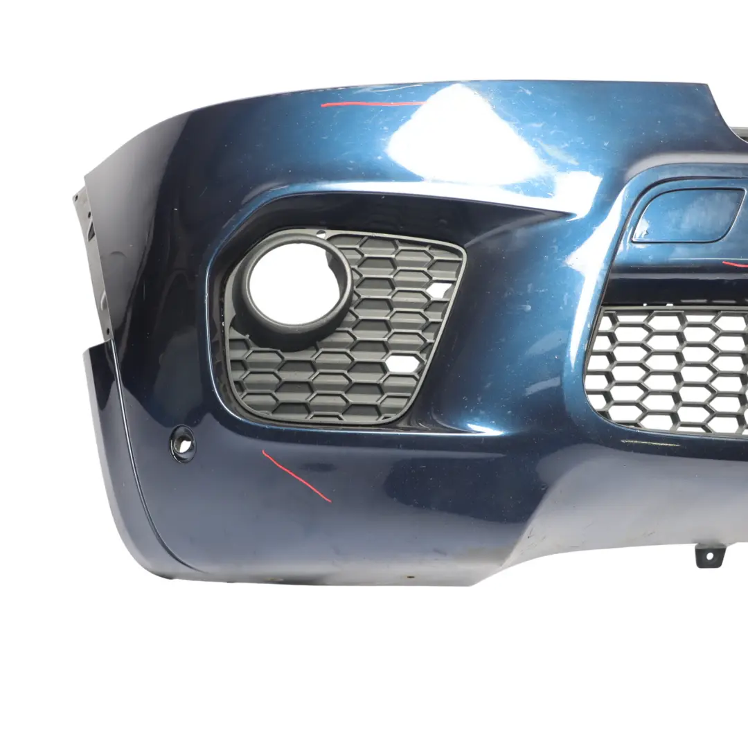 BMW X5 E70 LCI Bumper Front M Sport Trim Panel Grille Tiefseeblau Metallic - A76 - SKU 8047322-DSB - Part number 8047322