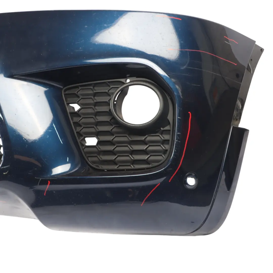 BMW X5 E70 LCI Bumper Front M Sport Trim Panel Grille Tiefseeblau Metallic - A76 - SKU 8047322-DSB - Part number 8047322