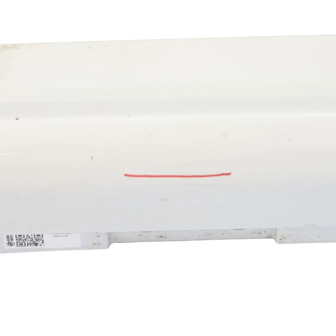 Side Skirt M Sport Sill Strip Cover Trim Left N/S Alpinweiss 3 - 300 to BMW X3 F25 with Part number 8052075 BMW X3 F25 Side Skirt M Sport Sill Strip Cover Trim Left N/S Alpinweiss 3 - 300 - SKU 8052075-AW - Part number 8052075