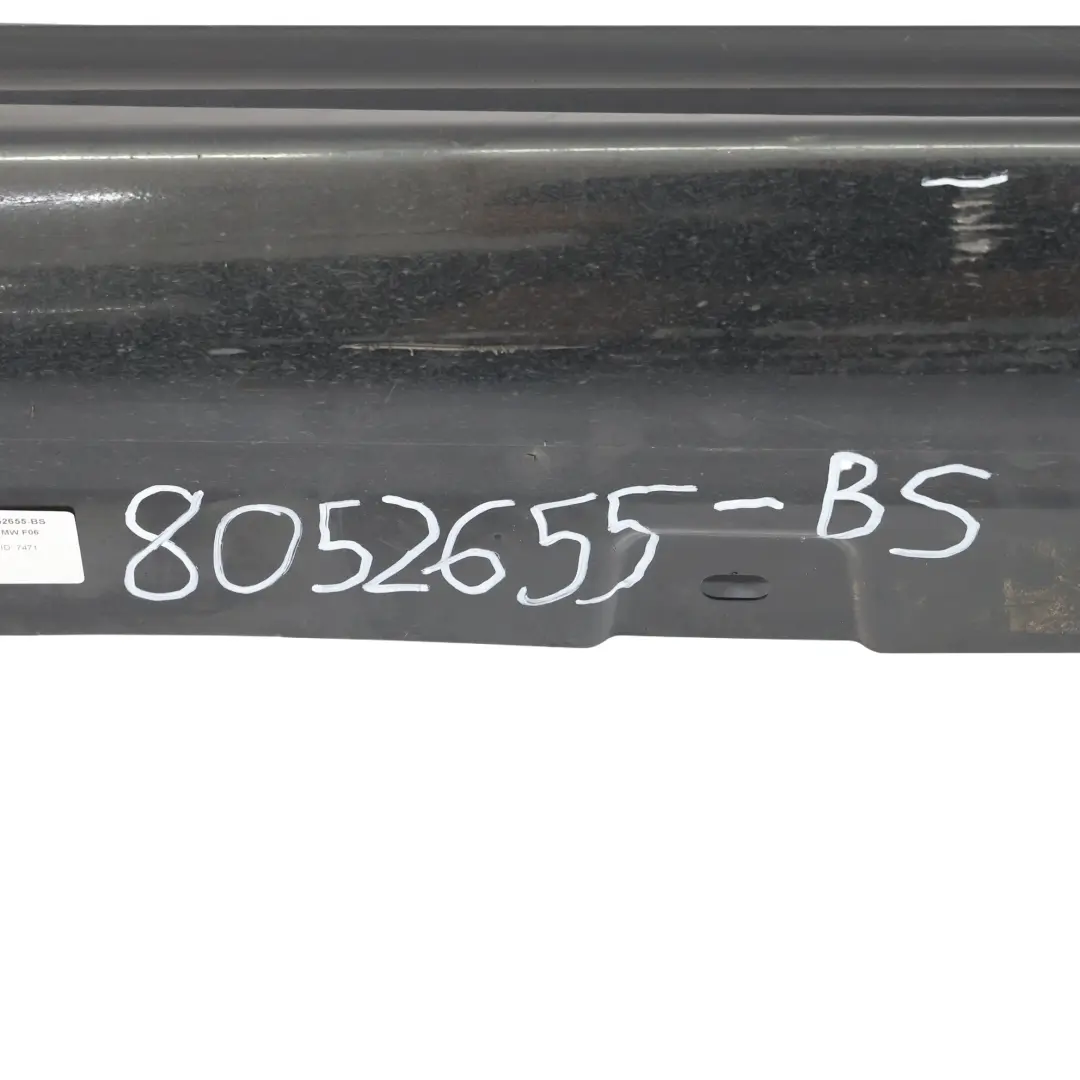 Side Skirt M Sport Sill Panel Left N/S Black Sapphire Metallic - 475 to BMW F06 with Part number 8052655 BMW F06 Side Skirt M Sport Sill Panel Left N/S Black Sapphire Metallic - 475 - SKU 8052655-BS - Part number 8052655