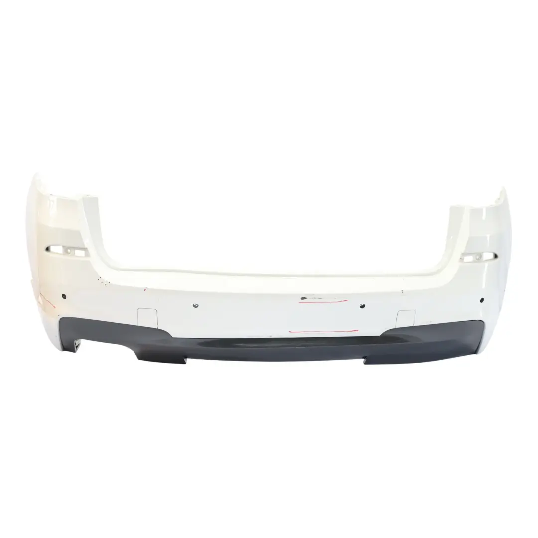Bumper M Sport Trim Panel PDC Alpinweiss 3 White - 300 to BMW X3 F25 Rear with Part number 8056245 BMW X3 F25 Rear Bumper M Sport Trim Panel PDC Alpinweiss 3 White - 300 - SKU 8056245-AW - Part number 8056245