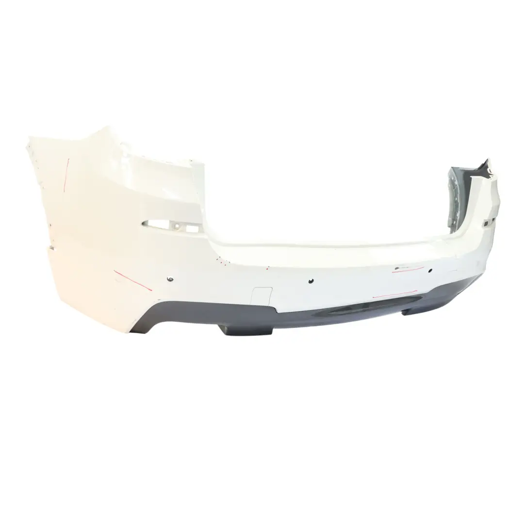 Bumper M Sport Trim Panel PDC Alpinweiss 3 White - 300 to BMW X3 F25 Rear with Part number 8056245 BMW X3 F25 Rear Bumper M Sport Trim Panel PDC Alpinweiss 3 White - 300 - SKU 8056245-AW - Part number 8056245
