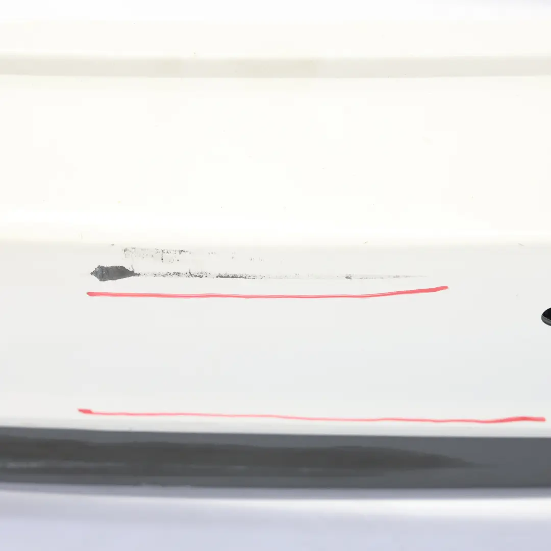 Bumper M Sport Trim Panel PDC Alpinweiss 3 White - 300 to BMW X3 F25 Rear with Part number 8056245 BMW X3 F25 Rear Bumper M Sport Trim Panel PDC Alpinweiss 3 White - 300 - SKU 8056245-AW - Part number 8056245