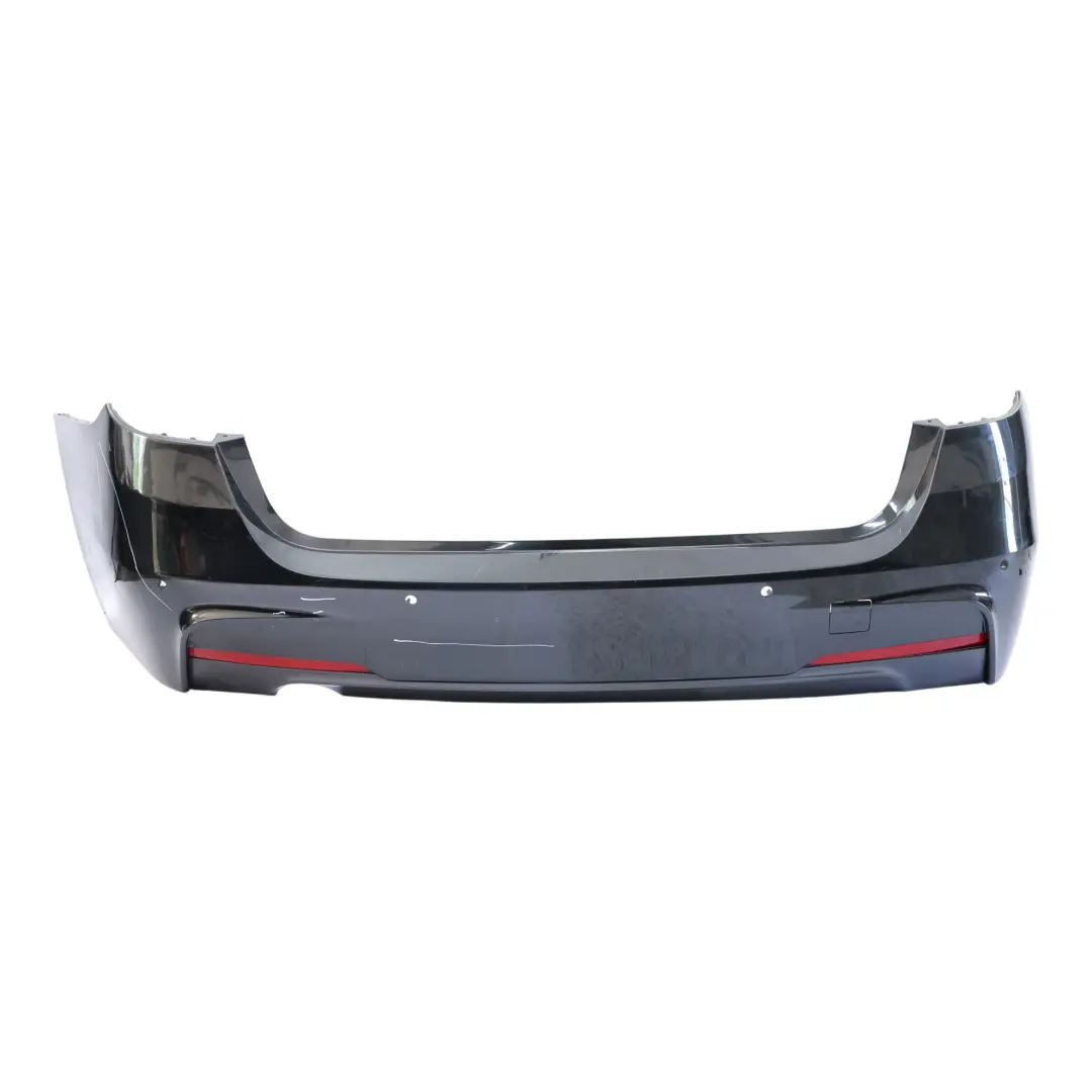 Bumper Touring M Sport Trim Panel Cover PDC Black Sapphire - 475 to BMW F31 Rear with Part number 8056577 BMW F31 Rear Bumper Touring M Sport Trim Panel Cover PDC Black Sapphire - 475 - SKU 8056577-BS2 - Part number 8056577