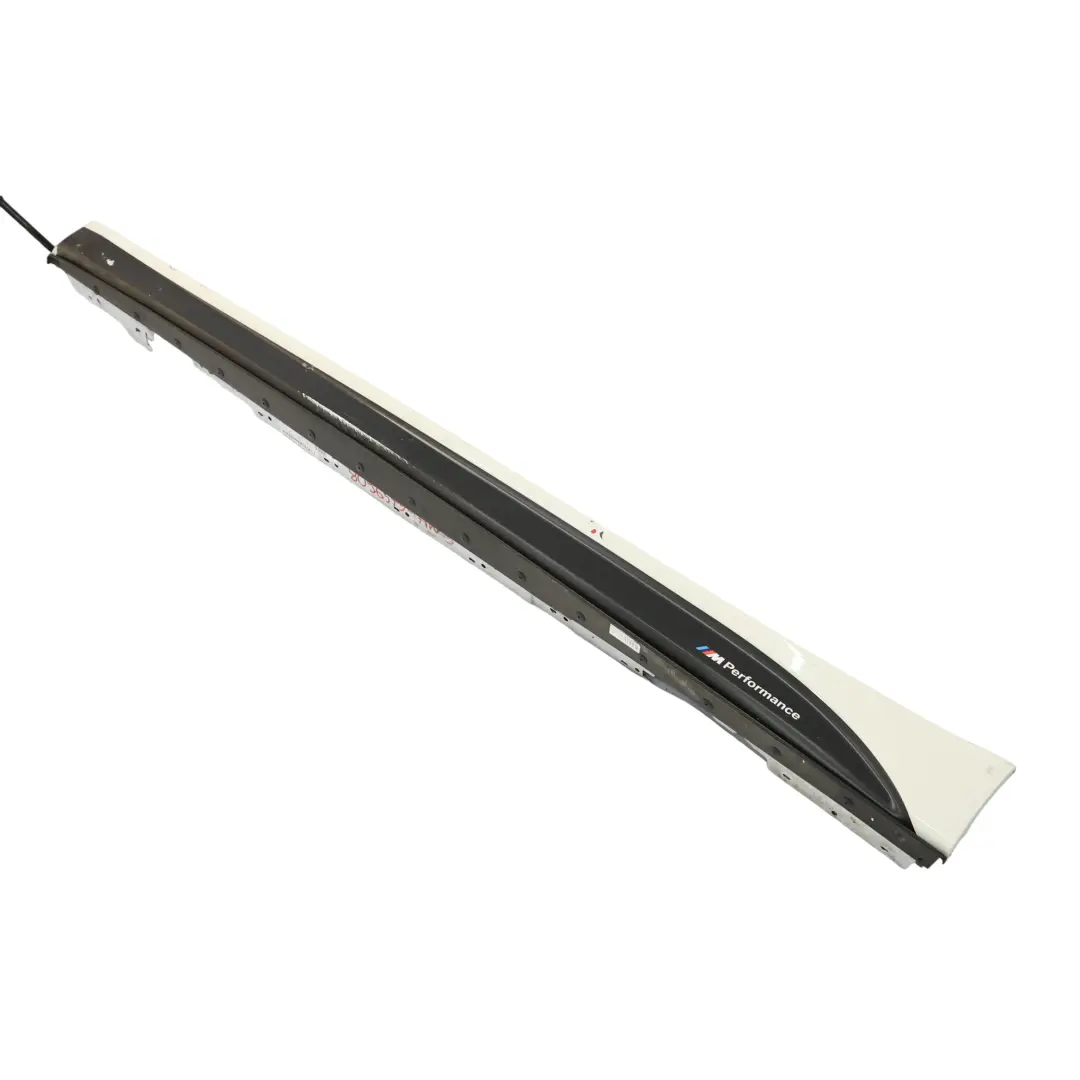 BMW F30 F31 Próg Lewy M-Pakiet Listwa Progowa M Performance Alpinweiss 300 - SKU 8056579-AW3 - Numer Części 8056579