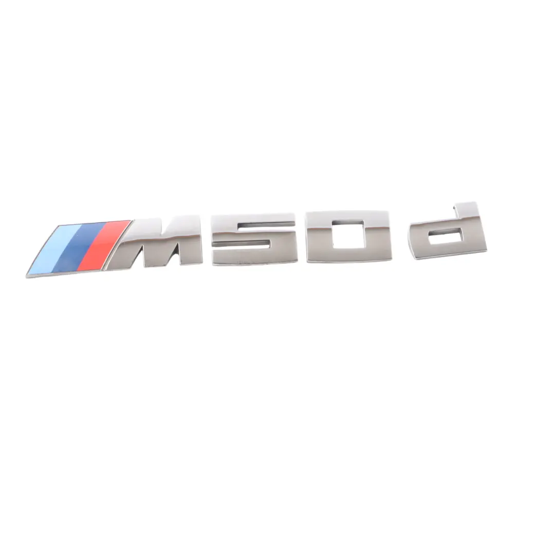 Trunk Lid Boot Badge Logo Lettering Emblem Label M50D to BMW X6 F16 Rear with Part number 8059012 BMW X6 F16 Rear Trunk Lid Boot Badge Logo Lettering Emblem Label M50D - SKU 8059012 - Part number 8059012