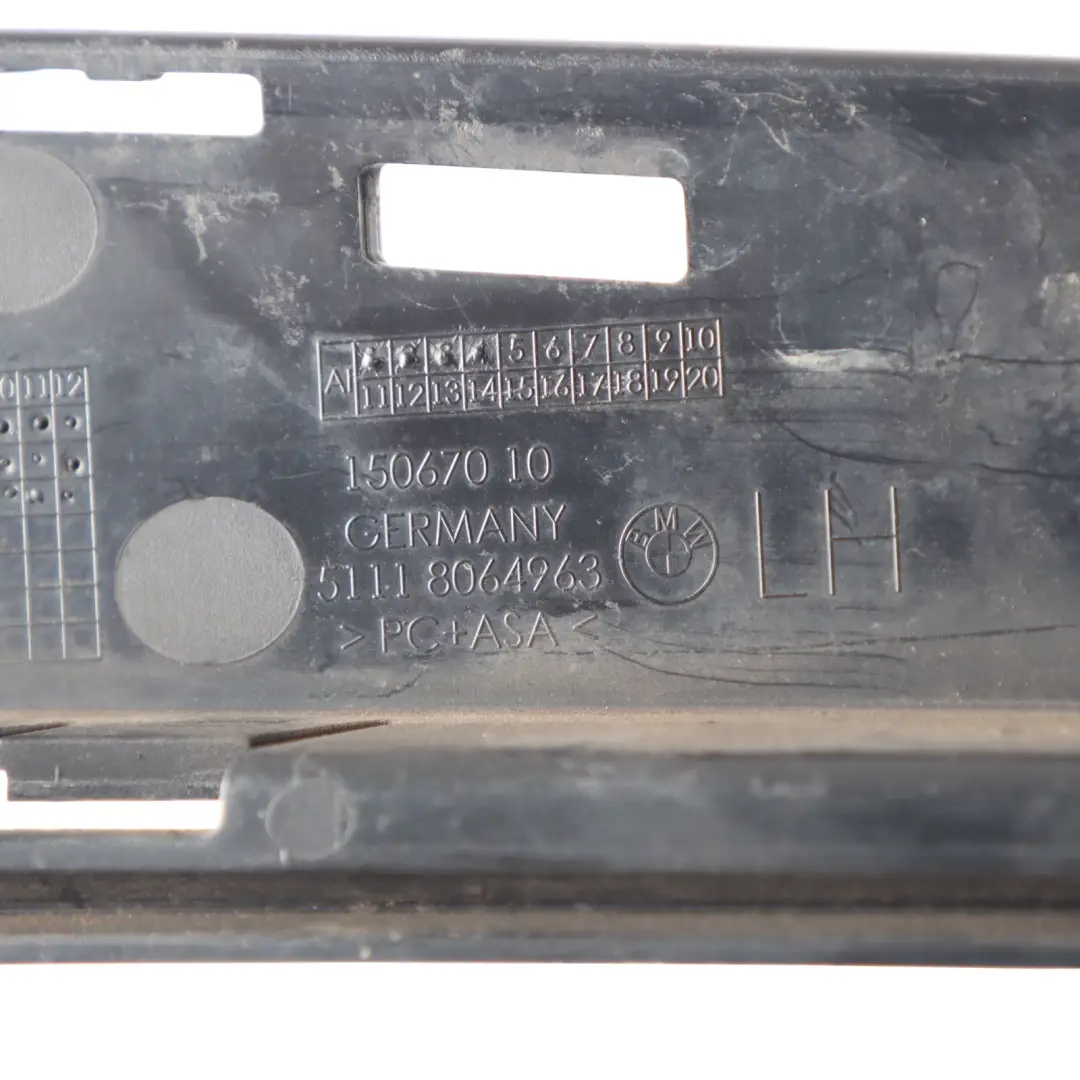 Front Side Bumper AIr Intake Grille Cover Left N/S to BMW G30 with Part number 8064963 BMW G30 Front Side Bumper AIr Intake Grille Cover Left N/S - SKU 8064963 - Part number 8064963