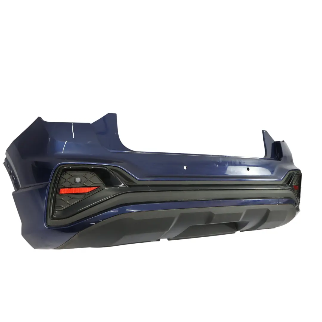 Bumper Trim Panel Covering Navarra Blue Metallic - X5H to Audi Q2 GA Rear with Part number 81A807067D Audi Q2 GA Rear Bumper Trim Panel Covering Navarra Blue Metallic - X5H - SKU 81A807067D-NAB - Part number 81A807067D