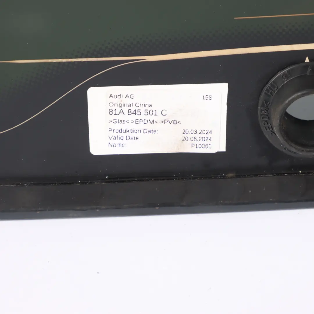 Audi Q2 GA Rear Window Glass Boot Trunk Lid Glazing Tinted AS3 - SKU 81A845501C - Part number 81A845501C
