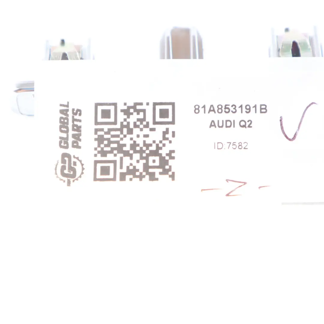 Dashboard Trim Badge Cover Emblem Panel to Audi Q2 GA with Part number 81A853191B Audi Q2 GA Dashboard Trim Badge Cover Emblem Panel - SKU 81A853191B - Part number 81A853191B