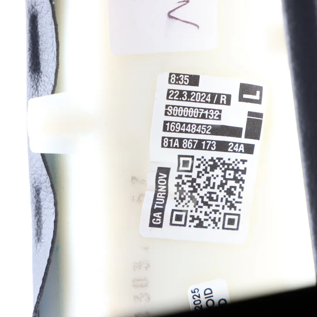 Audi Q2 GA Pannello Bracciolo Porta Anteriore Sinistra - SKU 81A867173 - Numero di parte 81A867173