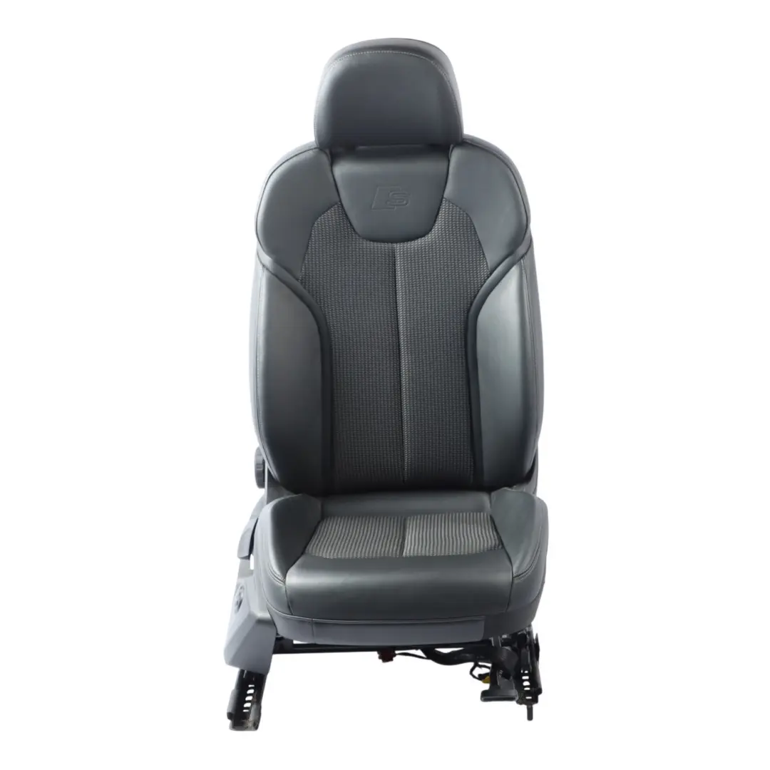 Siège Avant Droit Intérieur S Line Demi Cuir Noir Gris pour Audi Q2 GA à propos du numéro de pièce 81A881806AP Audi Q2 GA Siège Avant Droit Intérieur S Line Demi Cuir Noir Gris - SKU 81A881806AP-2 - Numéro de pièce 81A881806AP