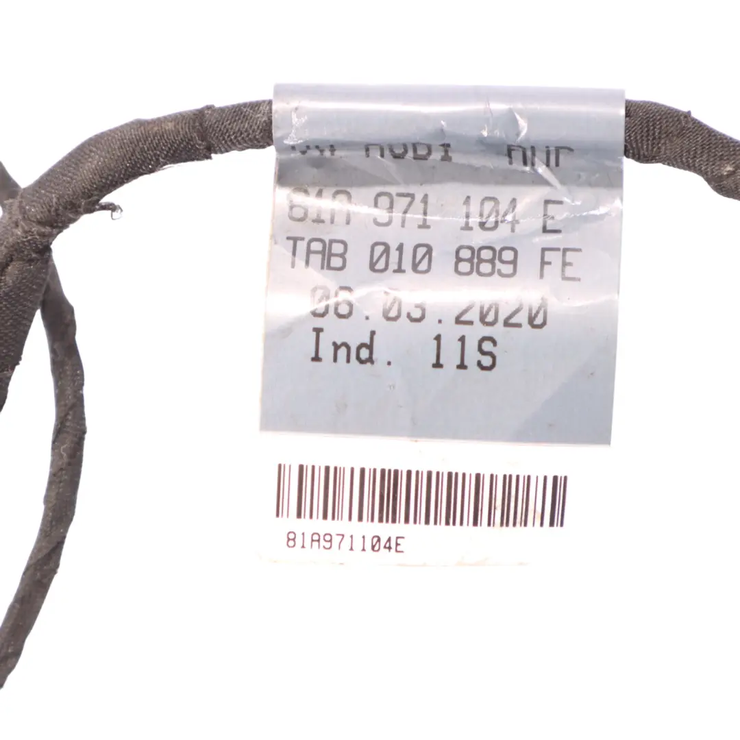 Audi Q2 GA Parachoques Trasero PDC Sensor Aparcamiento Cableado Mazo - SKU 81A971104E - Número de pieza 81A971104E