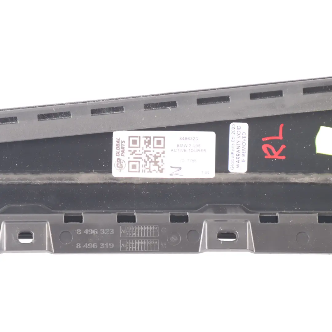 Door B Column Pillar Outer Cover Trim Panel Left N/S to BMW U06 Rear with Part number 8496323 BMW U06 Rear Door B Column Pillar Outer Cover Trim Panel Left N/S - SKU 8496323 - Part number 8496323