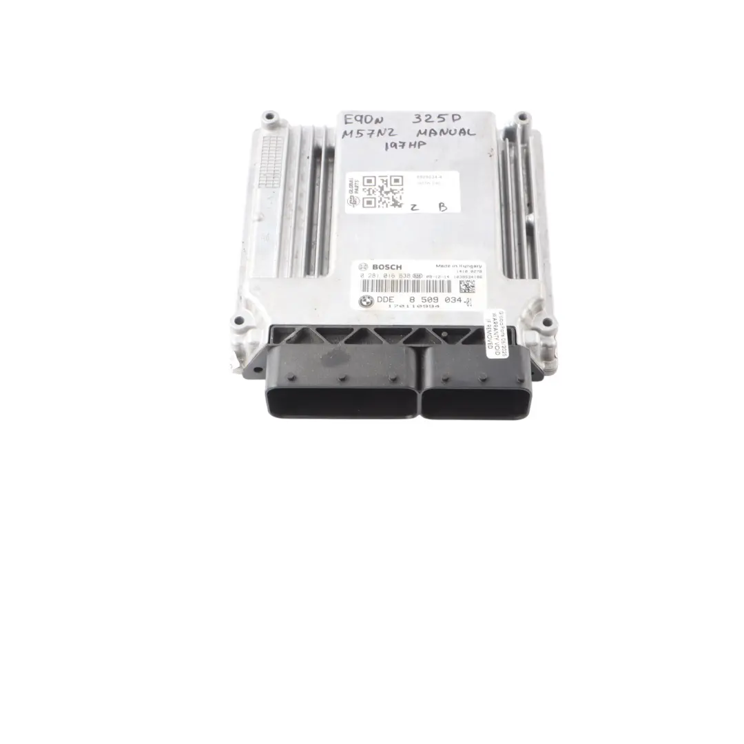 M57N2 197HP Engine ECU DDE Manual to BMW E60 LCI E90 E91 325d 525d with Part number 8509034 BMW E60 LCI E90 E91 325d 525d M57N2 197HP Engine ECU DDE Manual - SKU 8509034-4 - Part number 8509034