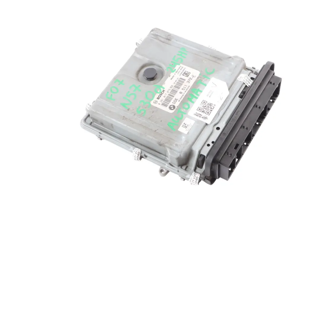 N57 Engine Control ECU Kit DDE CAS4 Automatic to BMW F01 F07 530d 730d with Part number 8511372 BMW F01 F07 530d 730d N57 Engine Control ECU Kit DDE CAS4 Automatic - SKU 8511372 - Part number 8511372