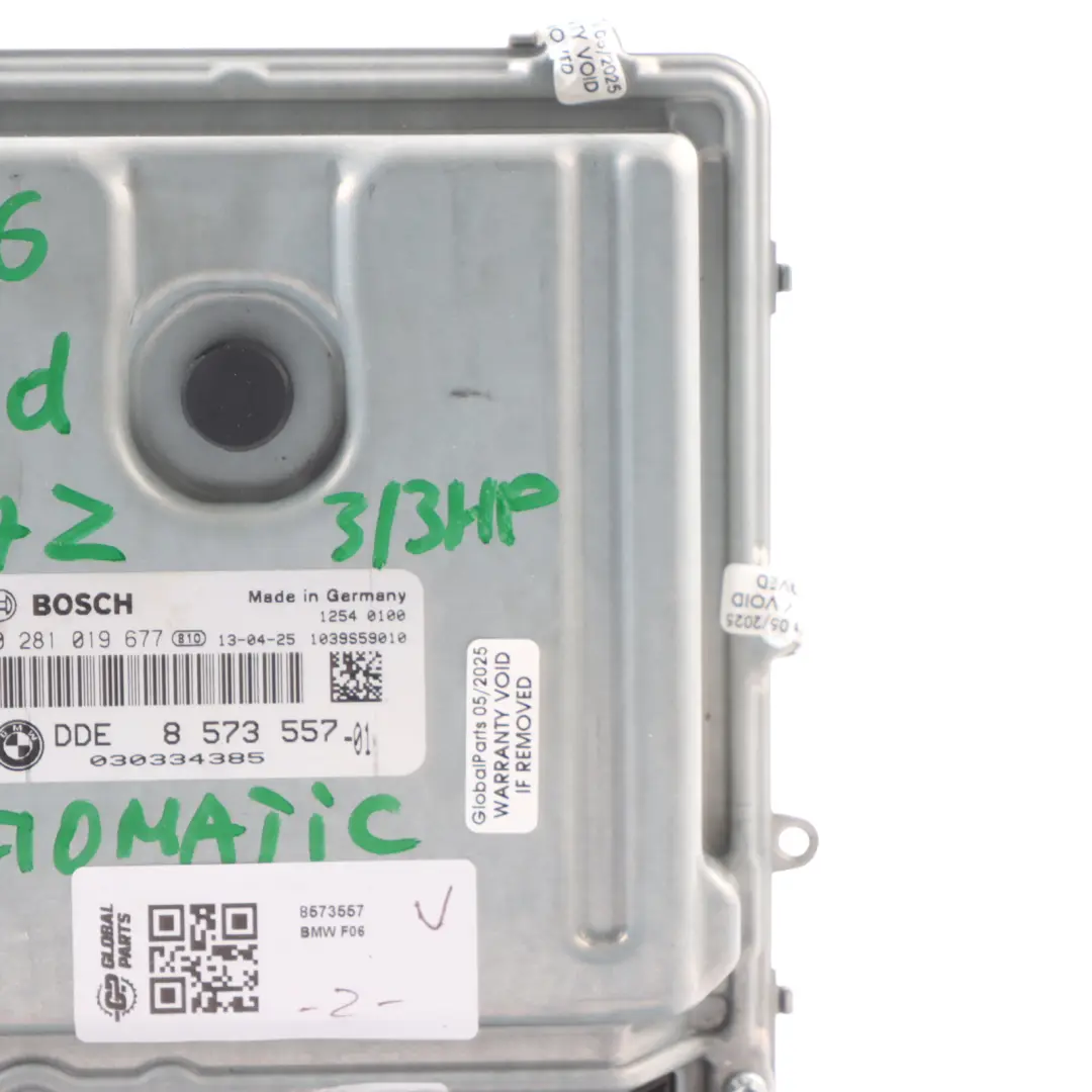 BMW F06 F12 F13 640d N57Z 313HP Engine Module Unit ECU DDE Automatic - SKU 8573557 - Part number 8573557