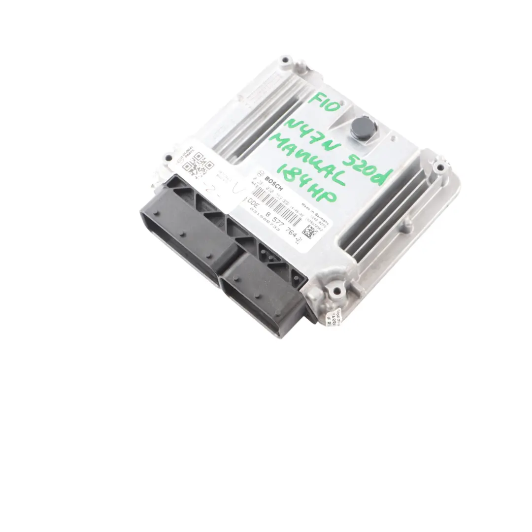 BMW F10 F11 F30 F31 520d Diesel N47N 184HP Engine Control ECU DDE 8577764 Manual - SKU 8577764-3 - Part number 8586534