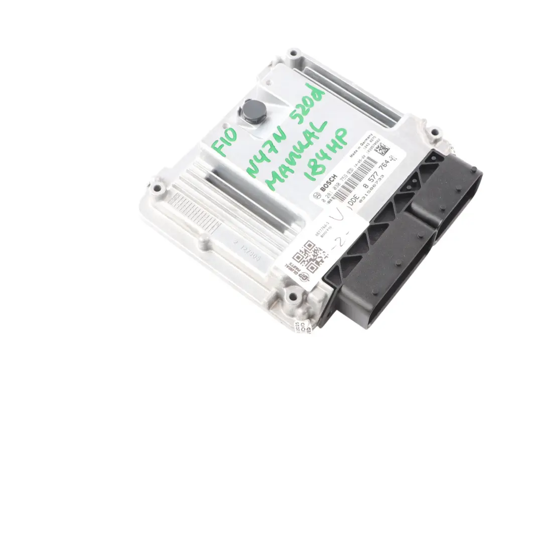 N47N 184HP Engine Control ECU DDE 8577764 Manual to BMW F10 F11 F30 F31 520d Diesel with Part number 8586534 BMW F10 F11 F30 F31 520d Diesel N47N 184HP Engine Control ECU DDE 8577764 Manual - SKU 8577764-3 - Part number 8586534