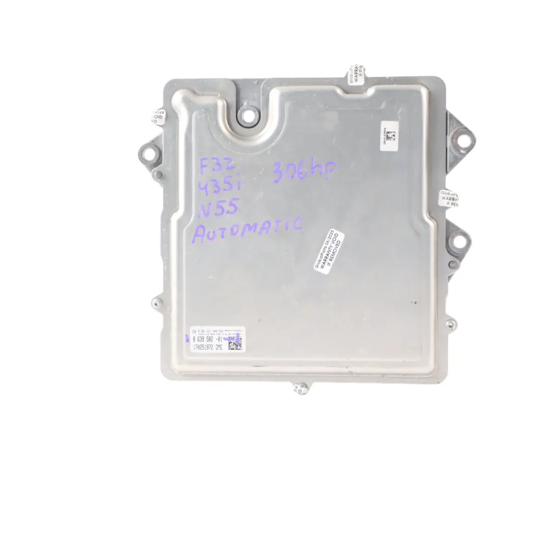 N55 306HP Engine Control Unit ECU Automatic to BMW F30 335i F32 F33 435i with Part number 8639582 BMW F30 335i F32 F33 435i N55 306HP Engine Control Unit ECU Automatic - SKU 8639582-1 - Part number 8639582