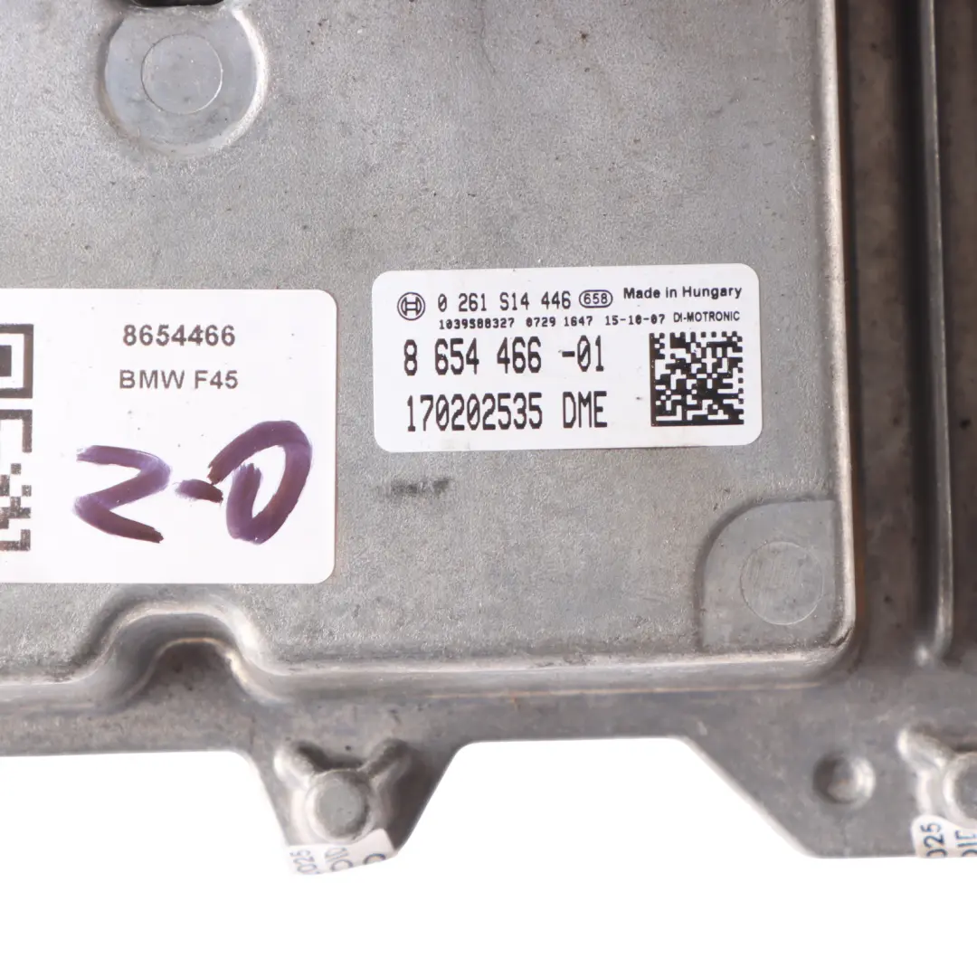 Mini F54 F56 F57 JCW B48 231HP Engine Control Unit ECU DME Manual - SKU 8654466 - Part number 8654466