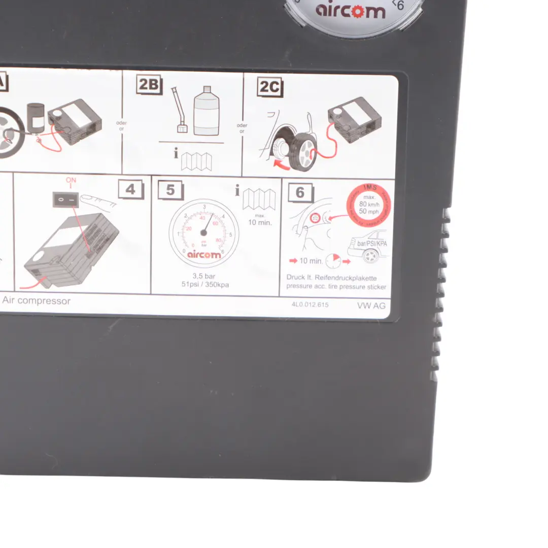 Tyre Inflator Air Pump Compressor to VW Volkswagen Touran 1T Audi Skoda with Part number 8D0012615C VW Volkswagen Touran 1T Audi Skoda Tyre Inflator Air Pump Compressor - SKU 8D0012615C - Part number 8D0012615C