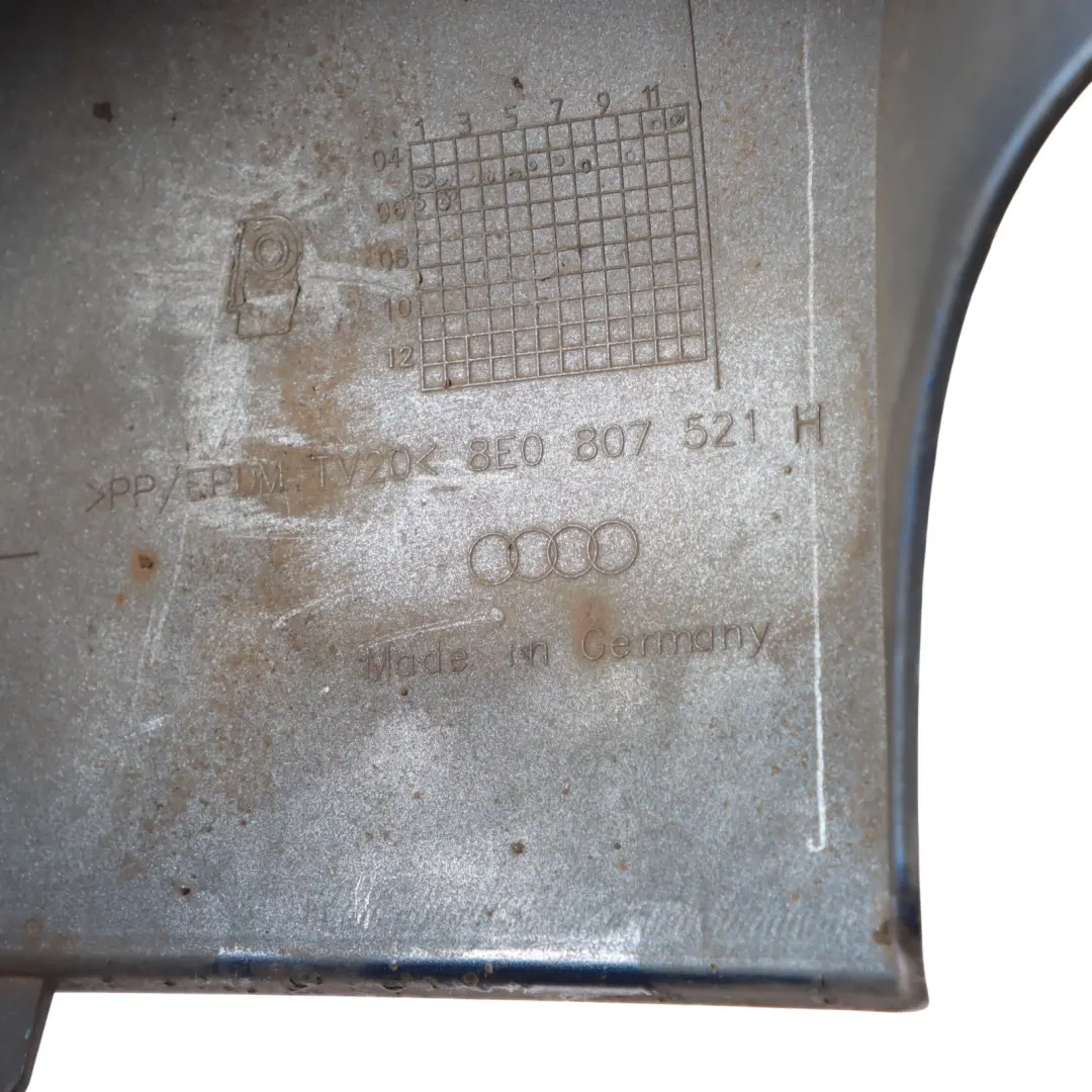 Bumper Diffuser S-Line Lower Trim Cover Panel to Audi A4 B7 Rear with Part number 8E0807521H Audi A4 B7 Rear Bumper Diffuser S-Line Lower Trim Cover Panel - SKU 8E0807521H - Part number 8E0807521H