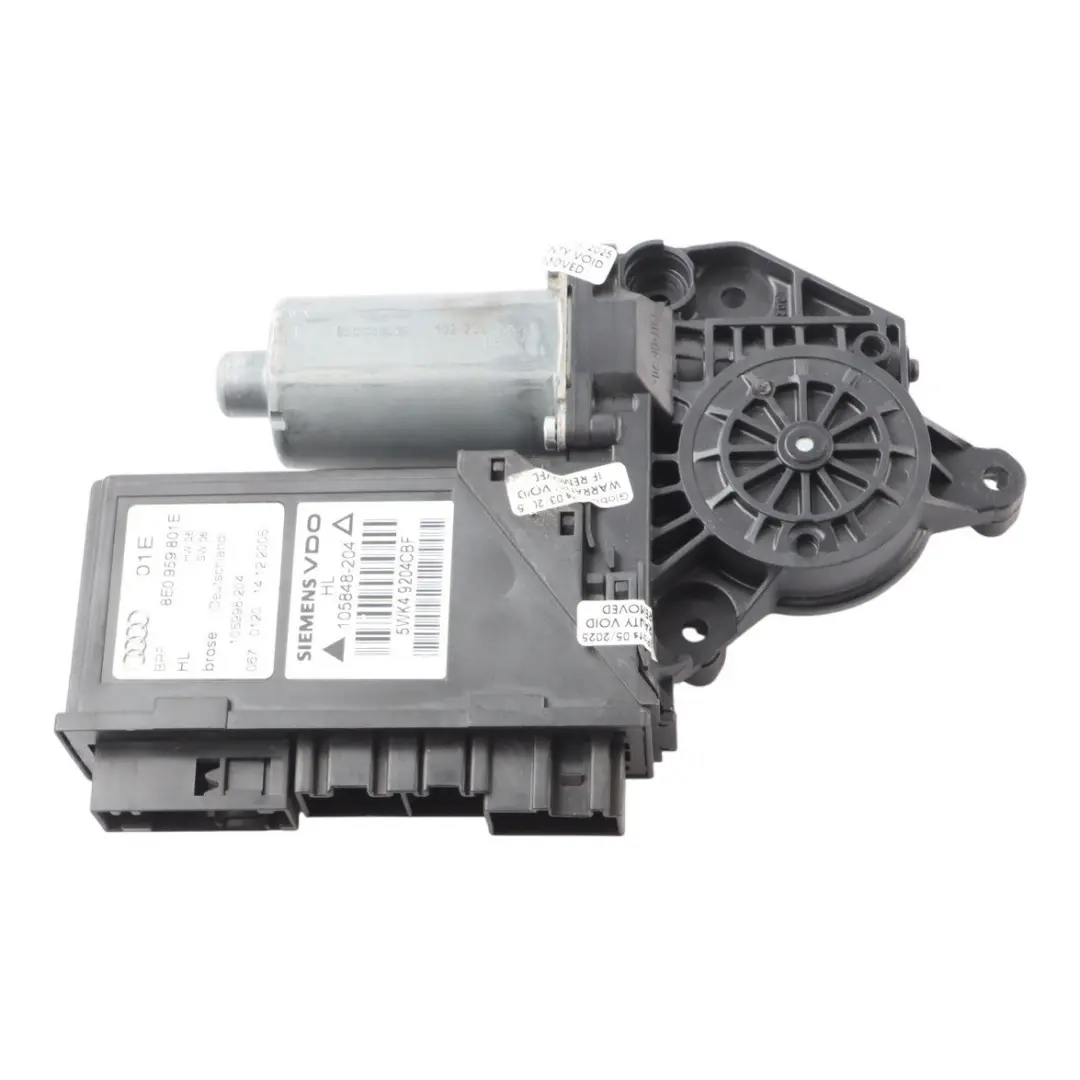 Audi A4 B7 Motore Alzacristalli Anteriore Sinistra Regolatore Azionamento - SKU 8E2959801E - Numero di parte 8E2959801E