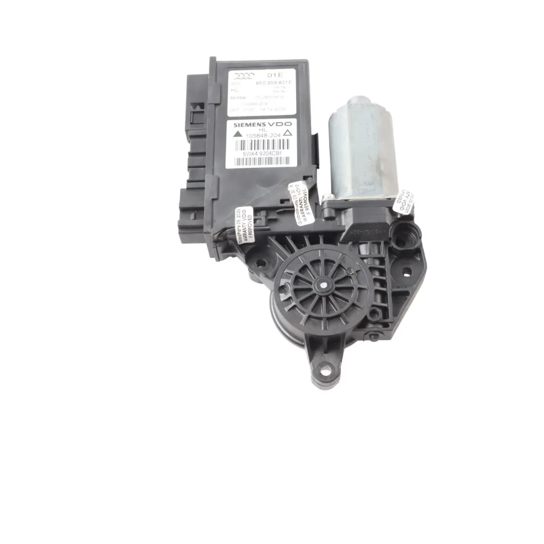 Audi A4 B7 Fensterheber Motor Tür Vorne Links Regulator Drive - SKU 8E2959801E - Teilenummer 8E2959801E