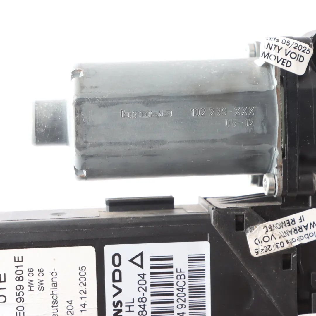 Audi A4 B7 Motore Alzacristalli Anteriore Sinistra Regolatore Azionamento - SKU 8E2959801E - Numero di parte 8E2959801E
