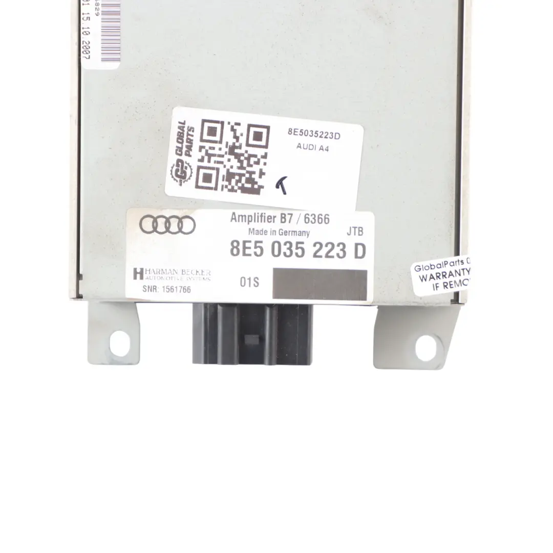 Audi A4 B7 Module Amplificateur Audio Stéréo Autoradio Harman Becker - SKU 8E5035223D - Numéro de pièce 8E5035223D