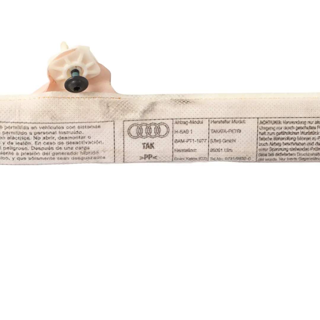 Headliner Roof Curtain Air Module Left N/S to Audi A4 B7 Sedan with Part number 8E5880741C Audi A4 B7 Sedan Headliner Roof Curtain Air Module Left N/S - SKU 8E5880741C - Part number 8E5880741C