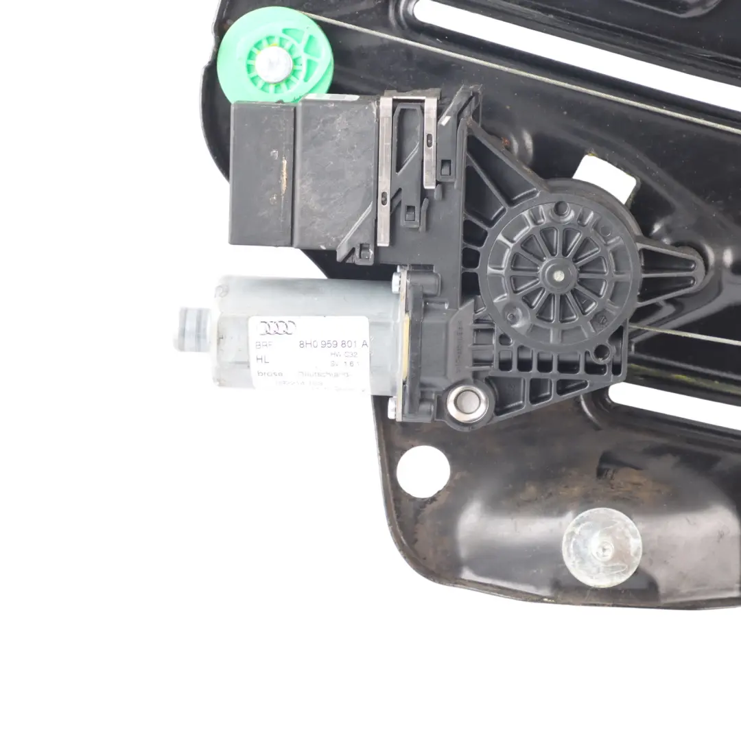 Audi A4 B7 B6 Cabrio Rear Window Lifter Regulator Mechanism Left N/S - SKU 8H0839397 - Part number 8H0839397