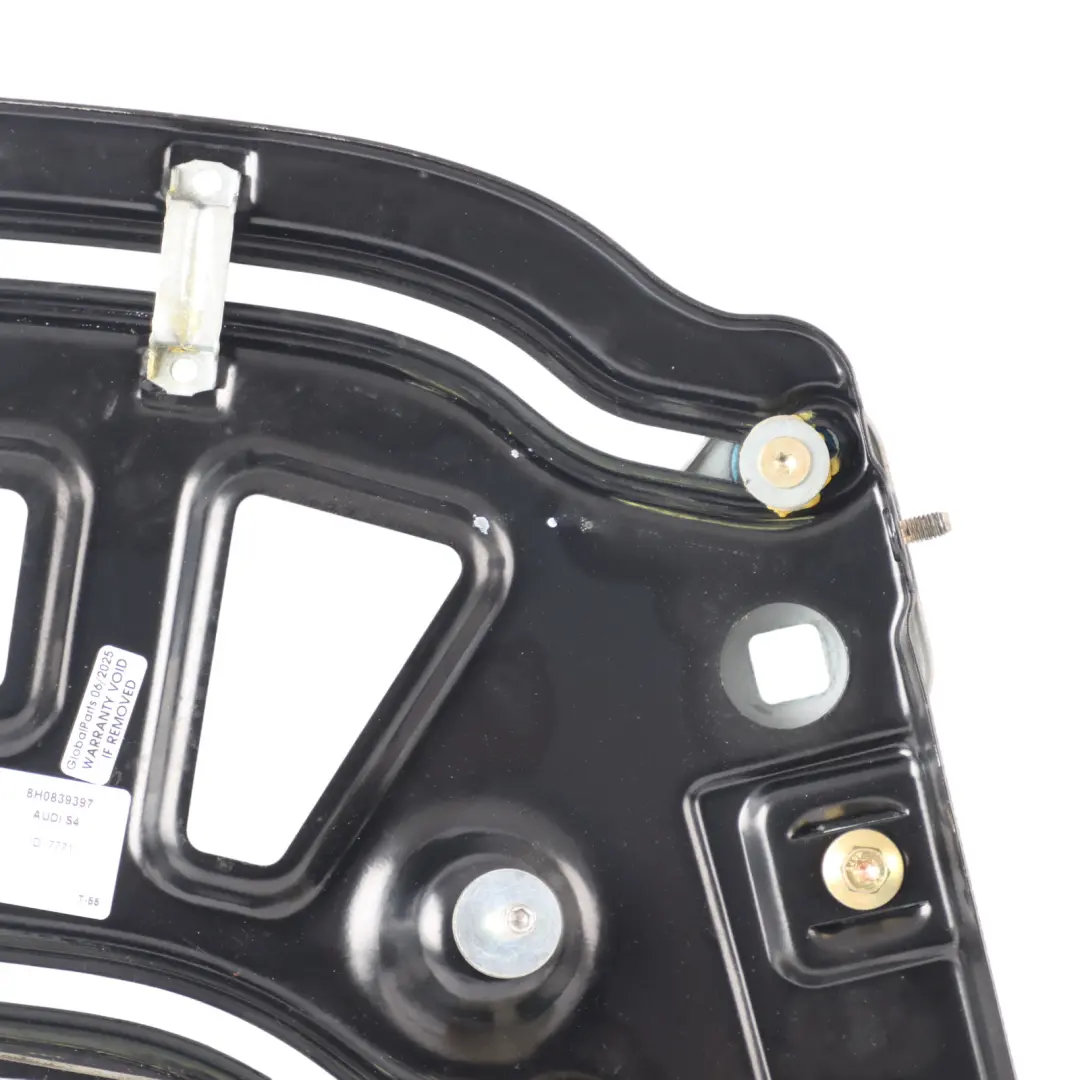 Window Lifter Regulator Mechanism Left N/S to Audi A4 B7 B6 Cabrio Rear with Part number 8H0839397 Audi A4 B7 B6 Cabrio Rear Window Lifter Regulator Mechanism Left N/S - SKU 8H0839397 - Part number 8H0839397