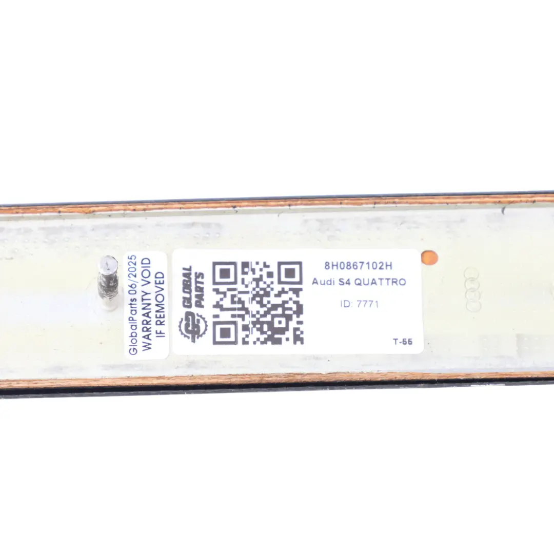 Audi A4 S4 B7 Cabrio Lateral Panel Rear Right O/S Trim Strip Carbon - SKU 8H0867102H - Part number 8H0867102H