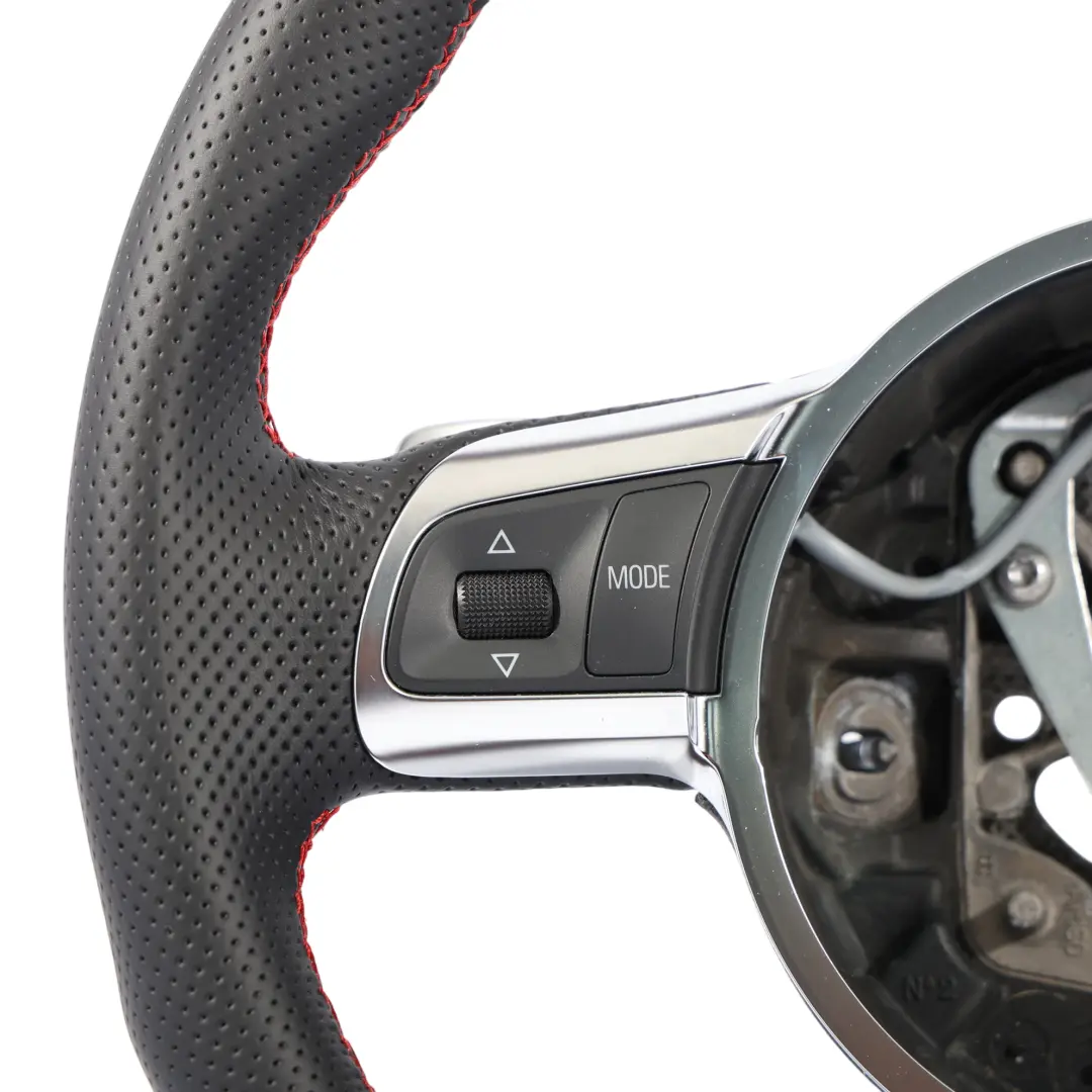 NUOVO In Pelle Nera Fondo Piatto Fili Rossi per Audi TTS 8J Volante con numero di parte 8J0419091L Audi TTS 8J Volante NUOVO In Pelle Nera Fondo Piatto Fili Rossi - SKU 8J0419091L-1 - Numero di parte 8J0419091L
