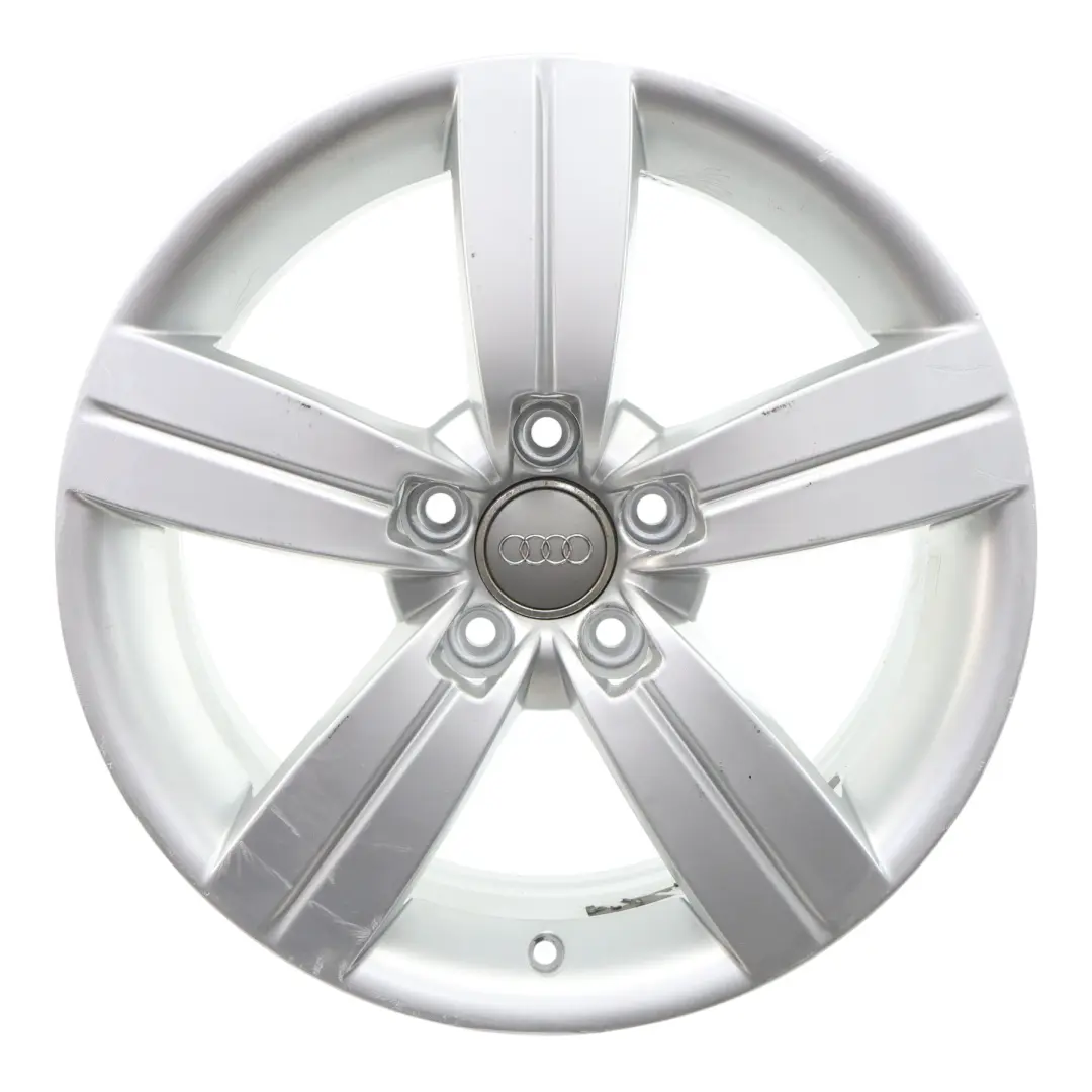 Audi TT Mk2 8J Silver Alloy Wheel Rim 17" ET:47 8J Star Spoke - SKU 8J0601025C-1 - Part number 8J0601025C