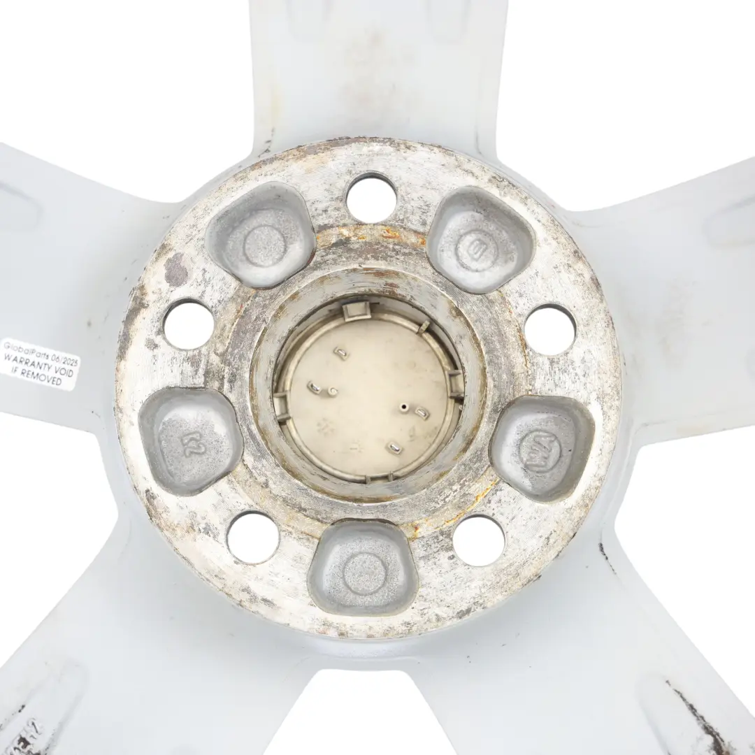Audi TT Mk2 8J Silver Alloy Wheel Rim 17" ET:47 8J Star Spoke - SKU 8J0601025C-1 - Part number 8J0601025C