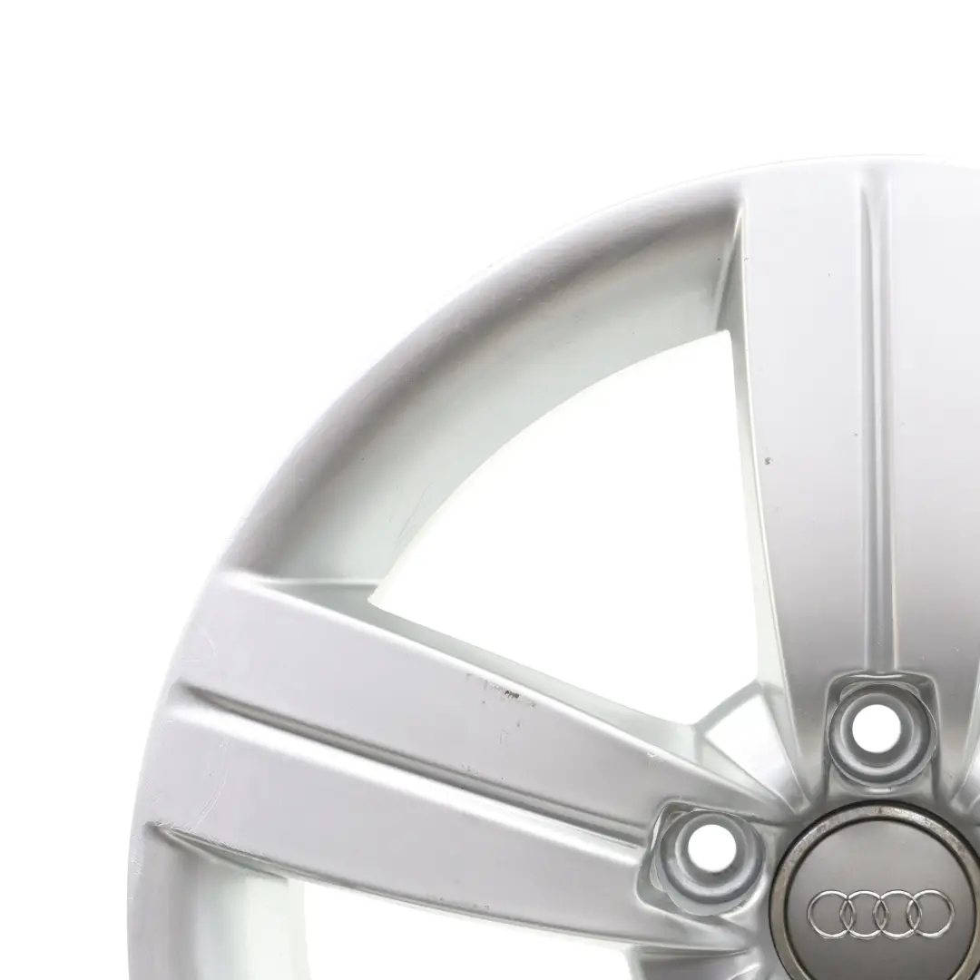 Audi TT Mk2 8J Silver Alloy Wheel Rim 17" ET:47 8J Star Spoke - SKU 8J0601025C-1 - Part number 8J0601025C