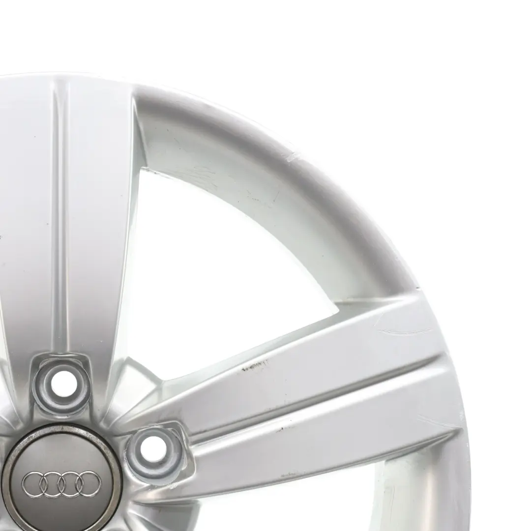 Audi TT Mk2 8J Silver Alloy Wheel Rim 17" ET:47 8J Star Spoke - SKU 8J0601025C-1 - Part number 8J0601025C