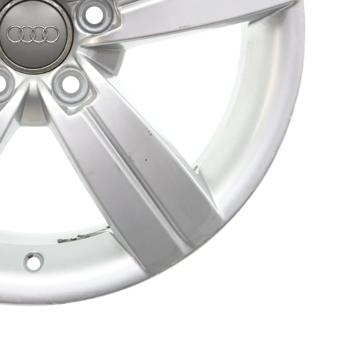Audi TT Mk2 8J Silver Alloy Wheel Rim 17" ET:47 8J Star Spoke - SKU 8J0601025C-1 - Part number 8J0601025C